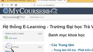 Hướng dẫn đăng nhập vào hệ thống E-Learning TVU và Ghi danh vào khóa học