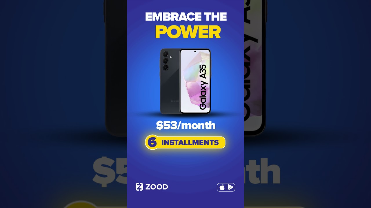 Shop Samsung A35 in 6 installments at ZOOD