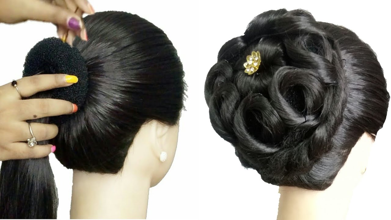 Newest juda hairstyle for ladies || party hairstyle || big juda Newest juda hairstyle for ladies || party hairstyle || big juda
