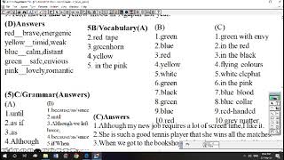 Grade -12/English/ Unit -5/Colours/ Comprehension exercises (D & E)