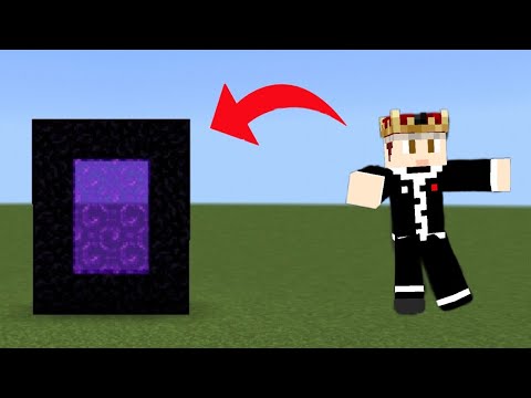 HOW TO MAKE A HELL PORTAL ( NETHER) / Back to the Beginning - MINECRAFT