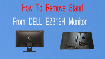 How to Detach a Monitor Stand.Remove base  from Dell E2316H Monitor#dell