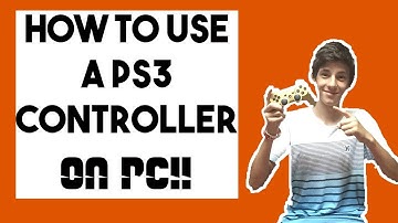 How to use a PS4/PS3 controller on pc!!!