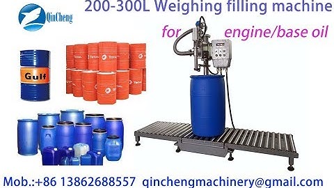 200L big barrel weighing filling machine filler and capping for oil
