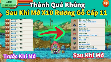 Nro- Thành Quả Khủng Sau Khi Mở X10 Rương Gỗ Cấp 11