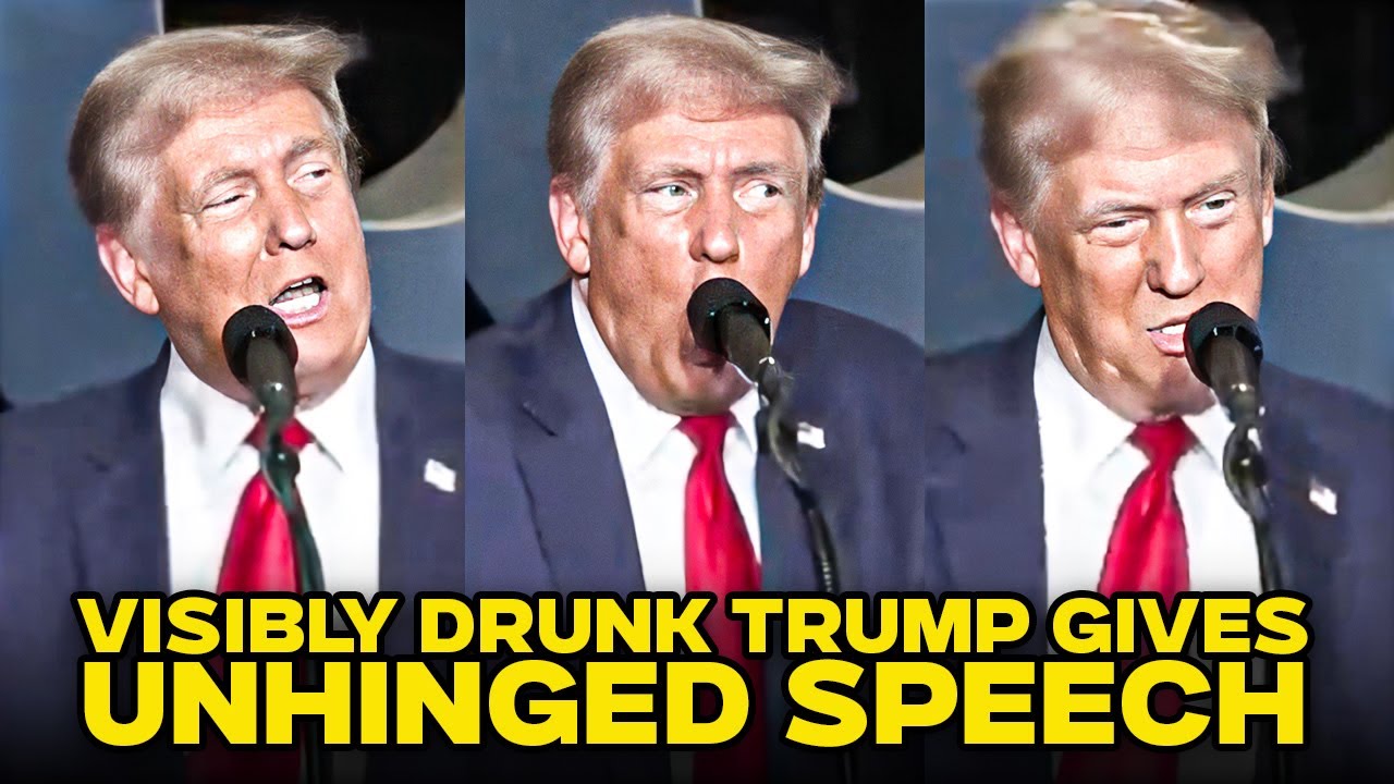 Visibly Drunk Trump Rants Like Crazy Drunken Uncle During Insane Rally