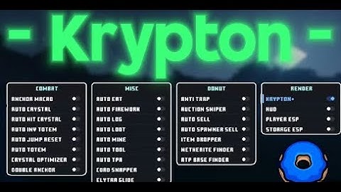 Krypton Client is CRAZY… Full Hack Showcase   base finding, xray, donut smp