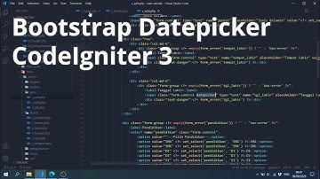 Menggunakan Bootstrap Datepicker di CodeIgniter