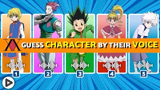 GUESS the HUNTER X HUNTER CHARACTERS by their VOICE ❌🔊 | HXH Quiz | Anime Quiz