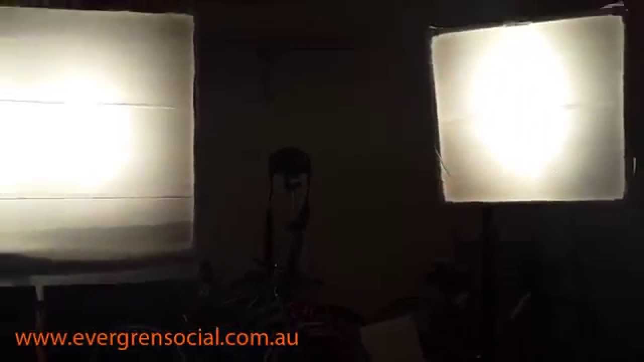 How to create a cheap Lighting Studio - YouTube
