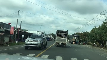 Quốc Lộ 1A đoạn qua thị trấn Hòa Bình, Tỉnh Bạc Liêu tháng 01/2018