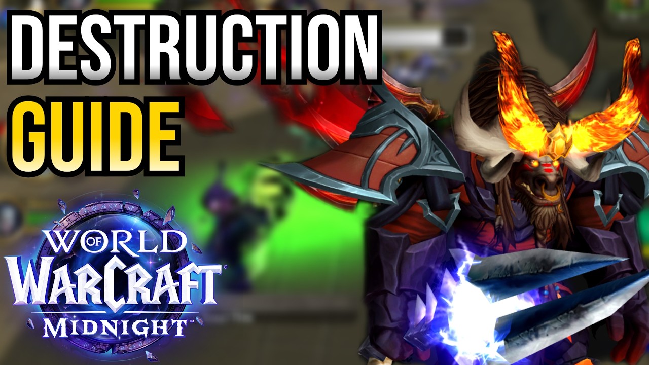 MIDNIGHT 12.0 DESTRUCTION WARLOCK GUIDE FOR PVP Talents,Rotation,Gear ...