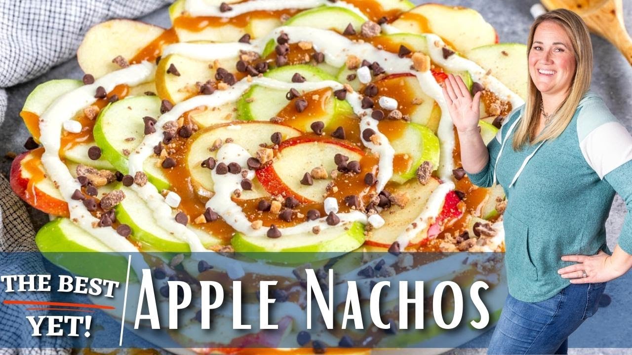 Easy Caramel Apple Slices + Caramel Apple Nachos - Shelf Cooking