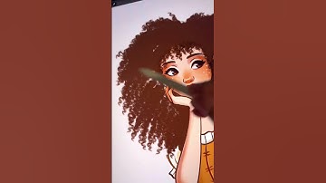 Drawing a Cute Mushroom Fairy with Procreate Curl Brushes