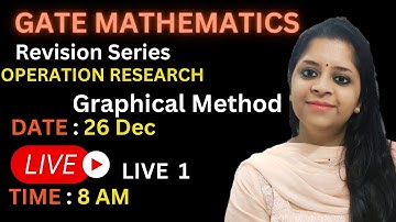 GATE Operation Research | Gate PYQs| GATE Exam Graphical Method Previous Year Questions