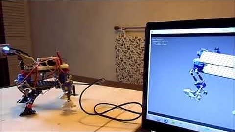 Blender 3D and Arduino - 4 Legged Robot Walking
