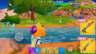 Samsung S23 Ultra 60 FPS Fortnite Mobile Gameplay *47 Elims Dubs!, 0% 3D Res, Vulken Performance*