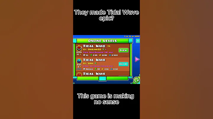 They made Tidal Wave epic??? #gaming #geometrydash #summer