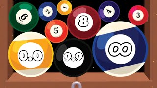 Billiards Merge 3d ( ball evolution, jelly 2048, blob merge 3d ) game 2048