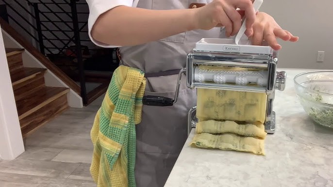 Making ravioli with the KitchenAid Ravioli Attachment