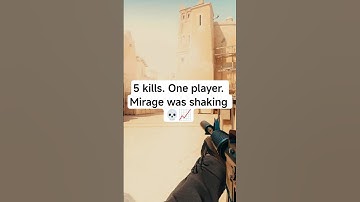 5 kills. One player. Mirage was shaking 💀📈 #cs2 #shorts