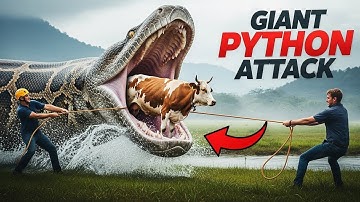 🐍 Heroes Save Cow From Giant Python Attack — Real Wildlife Rescue