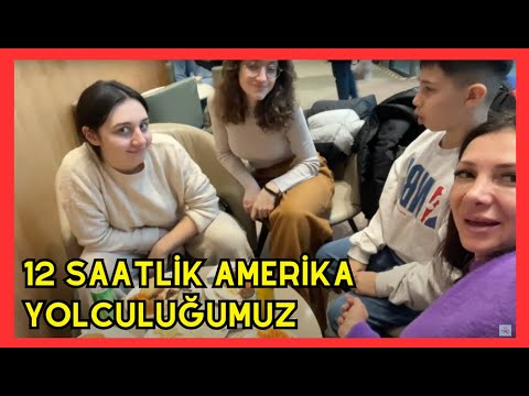 AMERIKA'YA TASINDIK!!! 12 SAATLIK AMERIKA YOLCULUGUMUZ YENI HAYATIMIZ ILK GUN Dobisko Tv