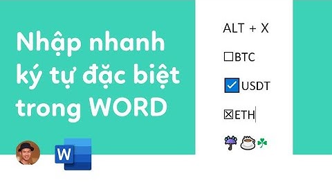 Cách nhập nhanh ký tự đặc biệt trong Word checkbox, hộp kiểm