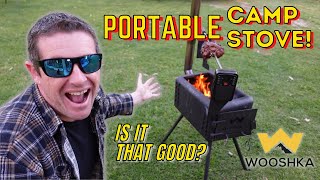 PLAY | Wooshka Wood Fire Portable Camp Stove  Vman Reviews a camping & caravan cooking solution!