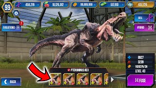 PTERO X REX DINOS in JURASSIC WORLD THE GAME HERE SOON?!!?!?