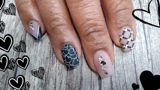 Black and White Last Minute Valentine Design Idea| Madam Glam Review by Short Nail Life 312 views 3 months ago 14 minutes, 8 seconds