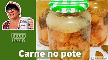 Como armazenar carne em conserva?