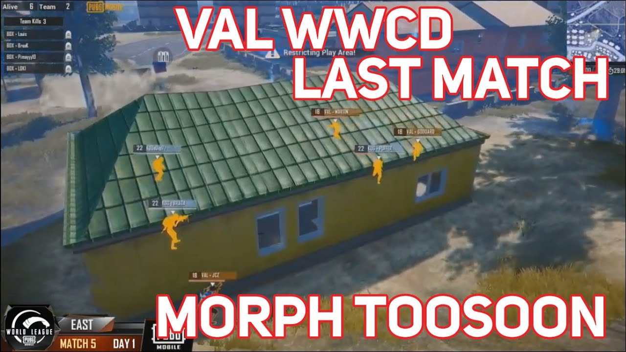 PMWL EAST VAL WWCD LAST MATCH -  Day 1 | PUBG MOBILE World League Season Zero (2020)