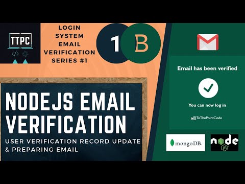 Email Verification In Node Js Part-B : Preparing to Send the Email