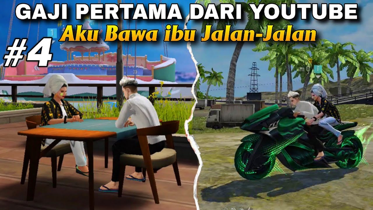 GAJI PERTAMA DARI YOUTUBE!! AKU BAWA IBU JALAN JALAN - FILM DRAMA FF #4