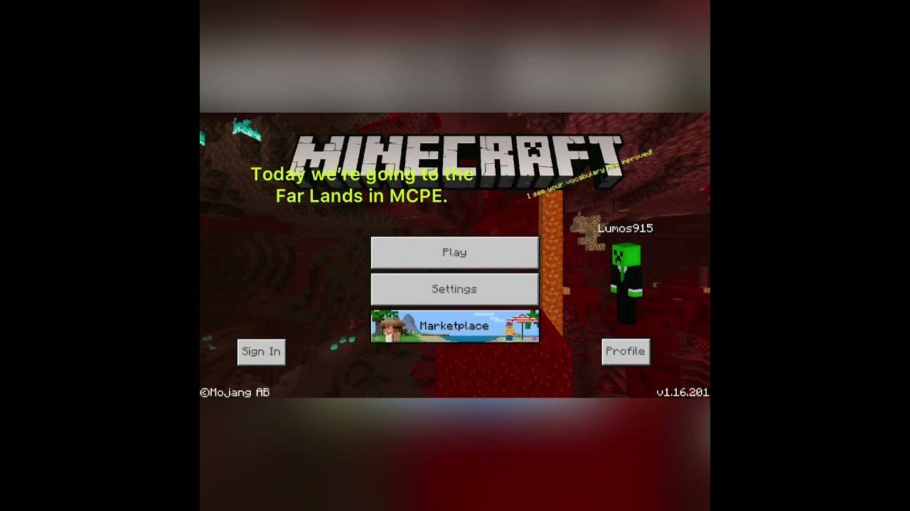 Far Lands in Minecraft Bedrock Edition YouTube