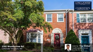 Sale: 3 Beds - 3 Baths - 2640 sq ft - Lutherville Timonium - MD [$395,000] MLS #: MDBC2012258