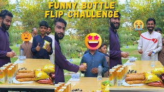 Funny Bottle Flip Challenge | Funny Games | Food Challenge