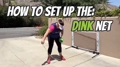 (How To) Set Up The Pickleball DINK NET by Picklin (Solo Mode and Game Mode)