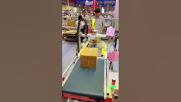 Fully automatic adaptive carton sealing machine, automatically senses #Tap #tapewrap #tape #factory