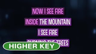 Video thumbnail of "I See Fire (Karaoke Higher Key) - Ed Sheeran"