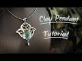 Polymer Clay Jewelry Pendant Tutorial,How to Making a gold and silver Polymer Clay Pendant,FIMO