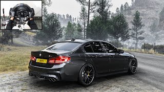 Sideways Only  BMW M5 F90 | Forza Horizon 5 | Steering Wheel Gameplay