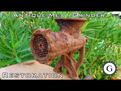 Antique Meat Grinder Restoration | Very Rusty Meat Grinder