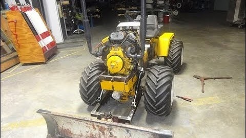 Installing a snow plow on a 3050 Cub Cadet 4 wheel drive