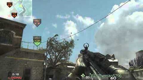 MW3- WTF Moment- Throwing Knife Knockdown