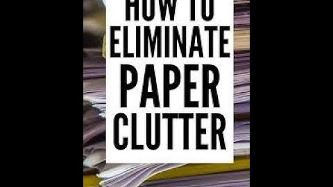 HOW TO ELIMINATE PAPER CLUTTER || How to be Clutter Free with Flylady Kat [FLYLADY SYSTEM TRAINING]