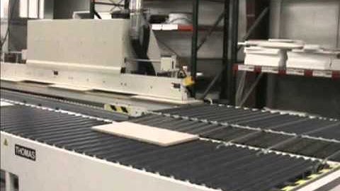Thomas Manufacturing Turnbak Return Conveyor for Edgebanders
