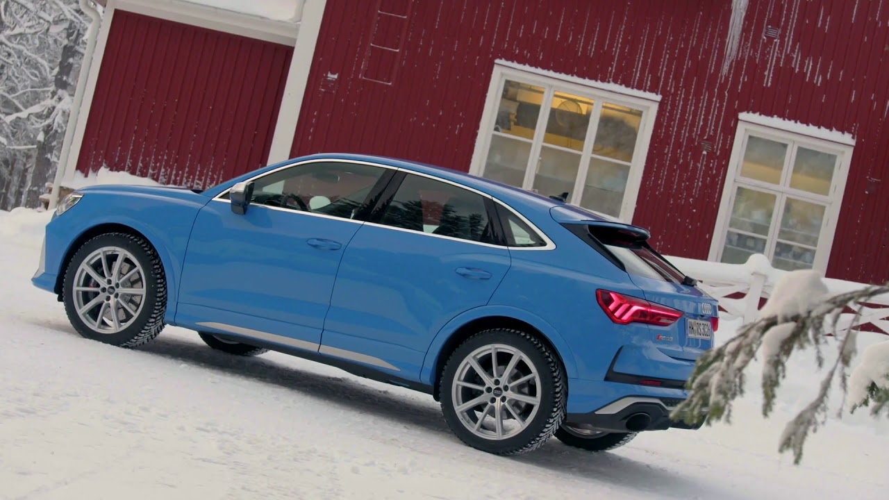 Audi RS Q3 Sportback Exterior Design in Turbo Blue - YouTube