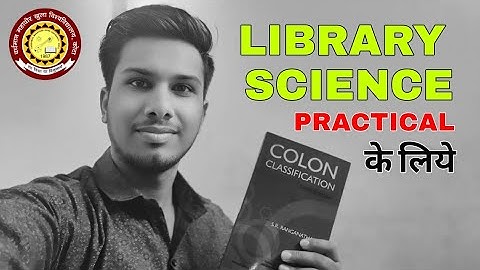 Colon Classification Book For Library Science Students l Dlis Clis Blis Diploma Exam l Vmou IGNOU